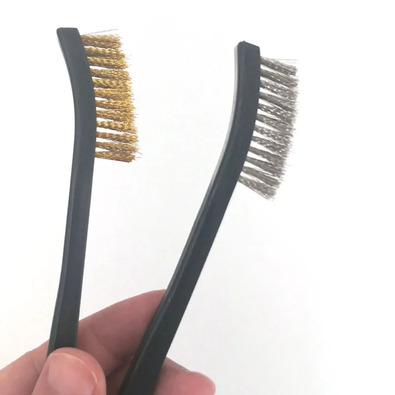 Multipurpose Car Detailing Wire Brushes and 4 Nylon Picks